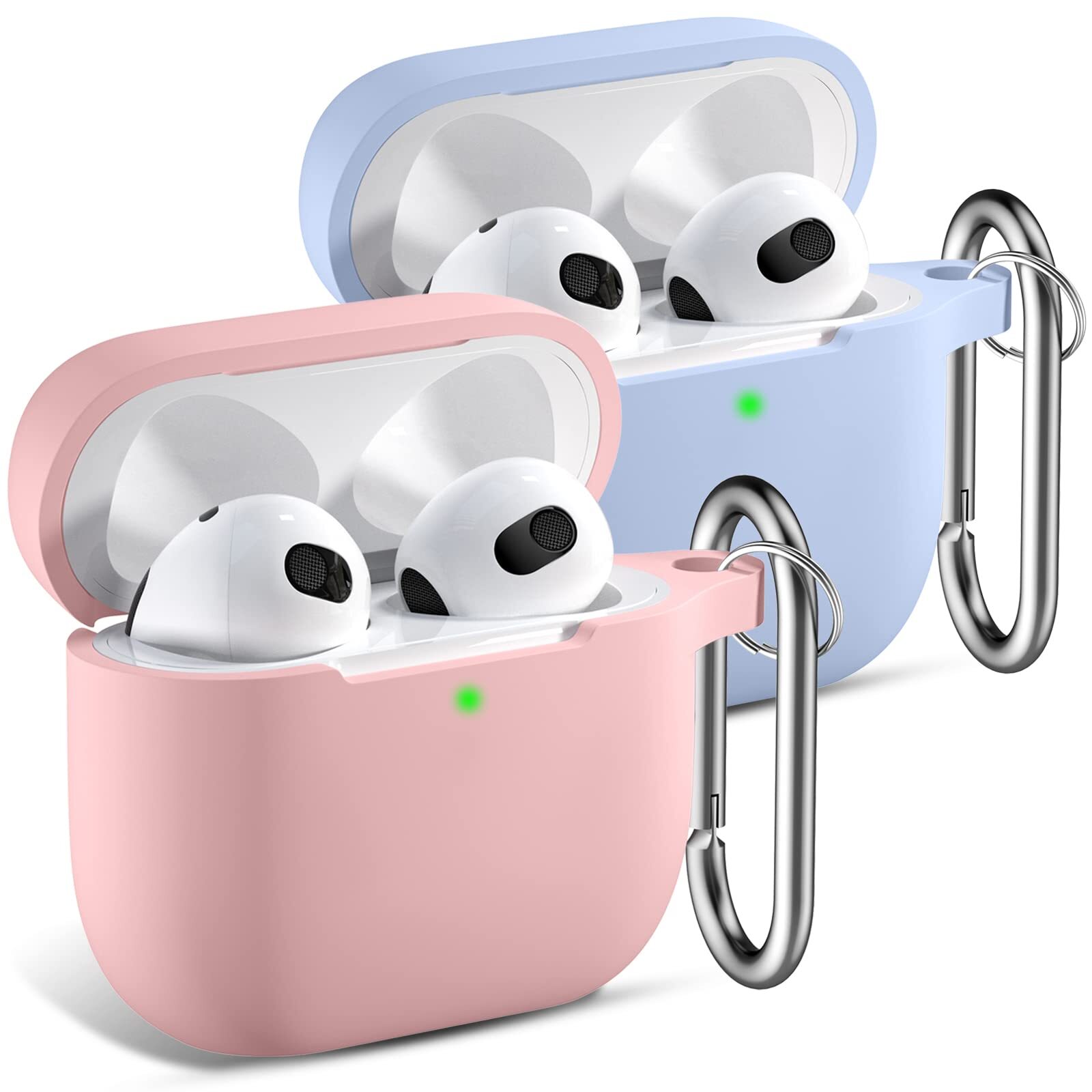 2 Штуцер Hülle для AirPods 3 поколения Hülle 2021 - Silikon Schutzhülle для A...