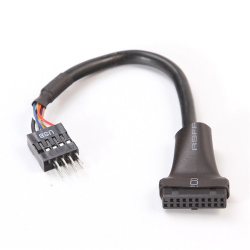 15cm USB 3.0 20Pin Motherboard Header Female to USB 2.0 9Pin Male Adapter Cord - Picture 2 of 4