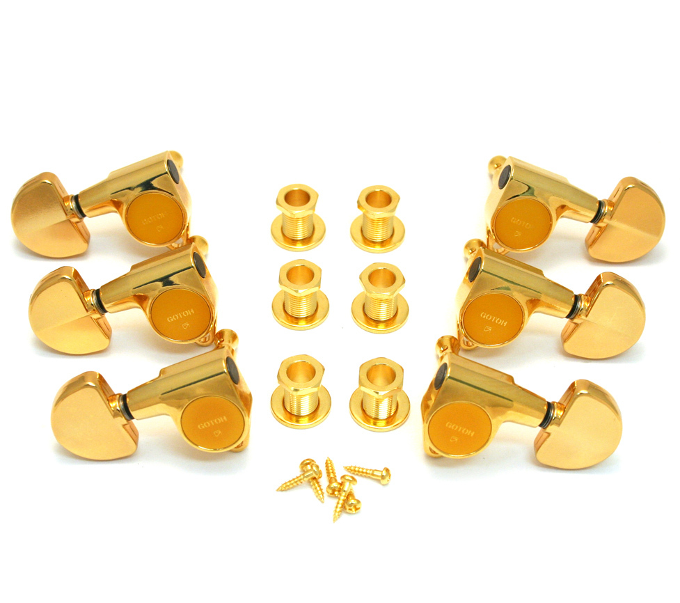 Gotoh Gold Sealed 3x3 Full Größe 18 1 Ratio Guitar Tuners TK-7740-002 Gotoh Gold Sealed 3x3 Full Größe 18 1 Ratio Guitar Tuners TK-7740-002