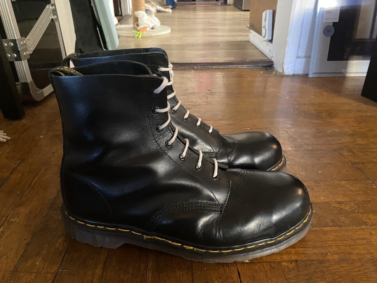 DrMartens ワークブーツ　90’s VINTAGE 80s DOC DR MARTENS Steel Toe Black Size 12 Boots UK