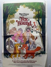 The Fox and the Hound 1 Sheet 27 x 40 Poster marked corner NSS 810022