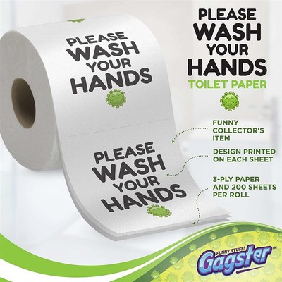 Please Wash Your Hands Toilet Paper - 3 Ply Bathroom Tissue With 200 Sheets  In E 726084756151 | eBay