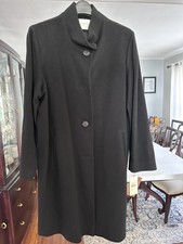 Fleurette Dawn Stand Collar Car Coat, Black, Size 20. Nwt Retails For $1200!