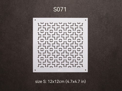 Sashiko Embroidery Template Quilt Pattern Stencils 4 x 4in Square S063~071 - Picture 10 of 11