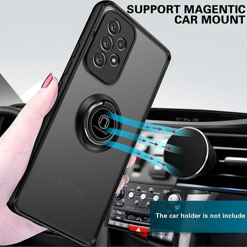 For Samsung Galaxy A53 5G Matte Shockproof Ring Phone Case /w Screen Protector - Picture 4 of 7