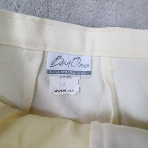 Levi's Vintage Women's Ivory Hidden Fit Bend Over Pants size 14 made in USA - Picture 3 of 11