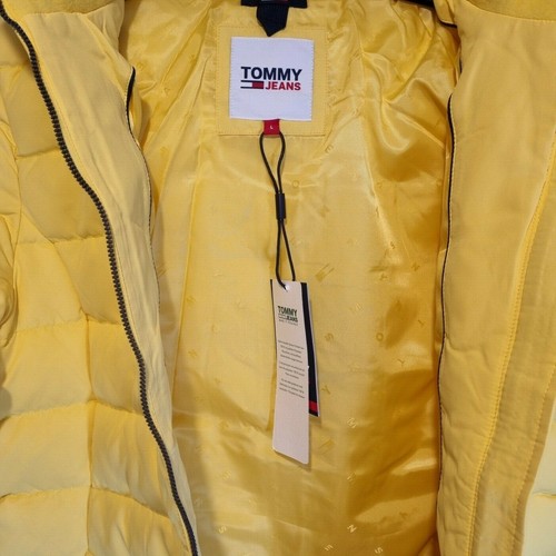 Tommy Hilfiger Jeans Women's TJW Quilted Down Coat Jacket, Yellow. Size L - Picture 4 of 10