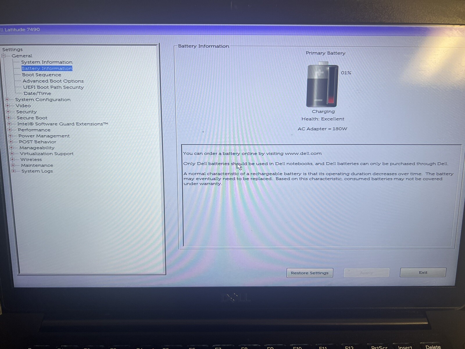 Dell Latitude 7490 i7-8650U 14"FHD 1.90GHz 16GB RAM NO HDD,AC #2 - Picture 3 of 11