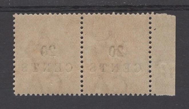 M5832 Honduras Británica/Belice 1888 SG29var - 20c sobre 6d par amarillo. ALBINO embalaje original Foto 2 de 2