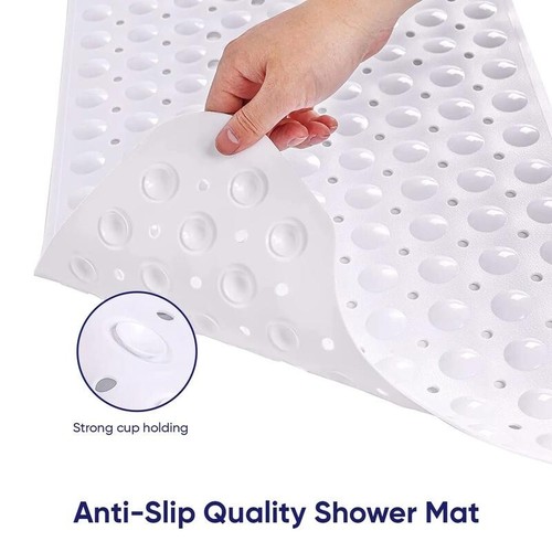 Badewannenmatten Antirutsch Duschmatte Extra Lang Waschbar Anti-Schimmel Duschmatte 100X40 - Bild 4 von 12