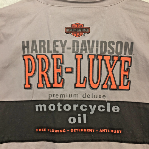 Harley Davidson Mechanic Shirt Mens Black Pre-Luxe Button Up 3XL - Picture 9 of 9