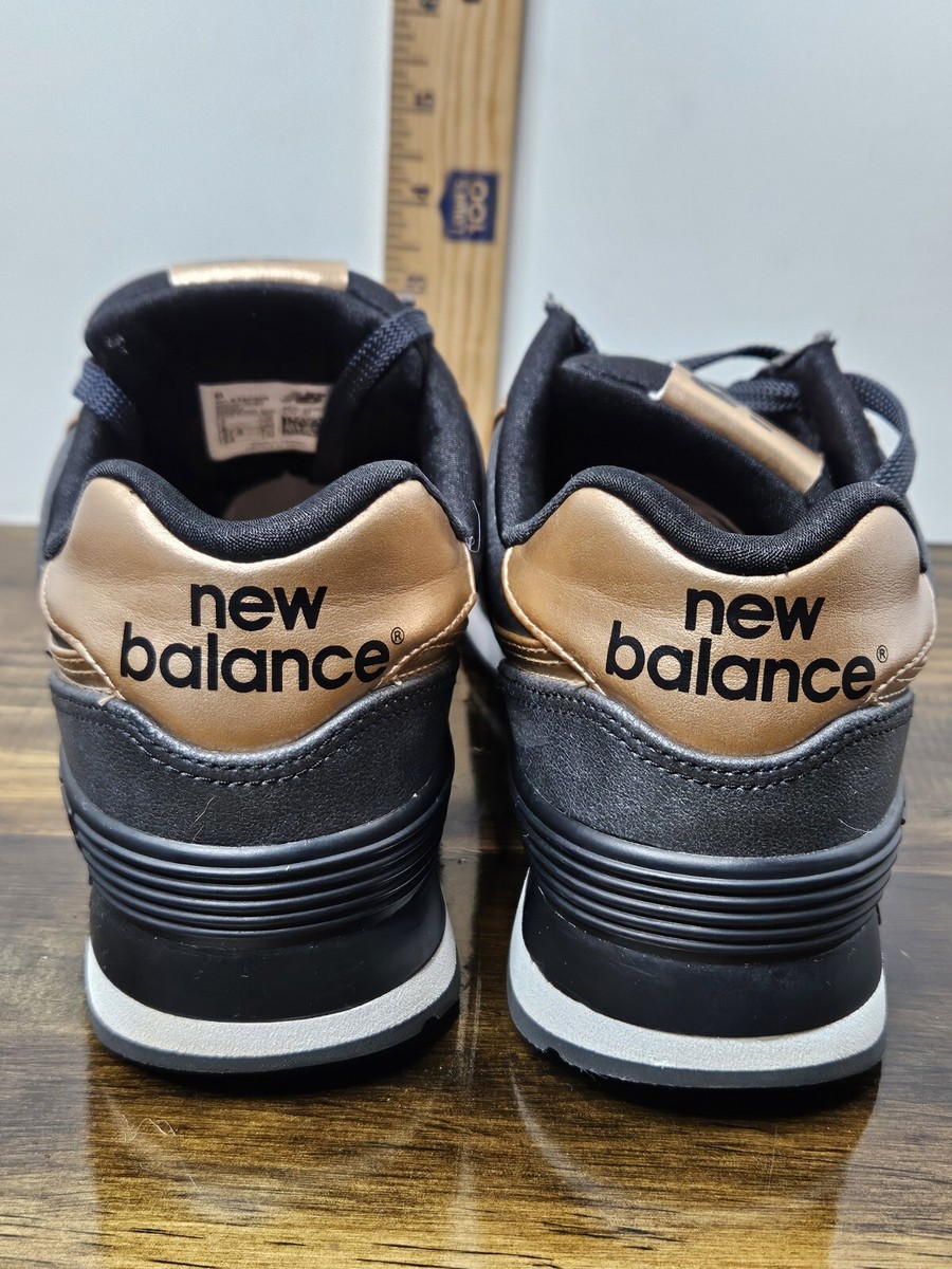 New Balance 574 Womens Size 7 Sneakers Black Rose Gold
