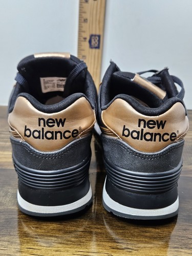 Sneakers da donna nere New Balance 574 taglia 7 oro rosa scarpe da ginnastica - Foto 7 di 11
