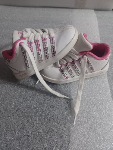 K-Swiss Baby Shoes Pink & White Size 7 - Picture 9 of 13