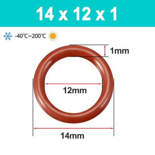 1mm Cross Section O Rings VMQ Silicone Food Grade 1mm-48mm ID High Temperature - Picture 50 of 86