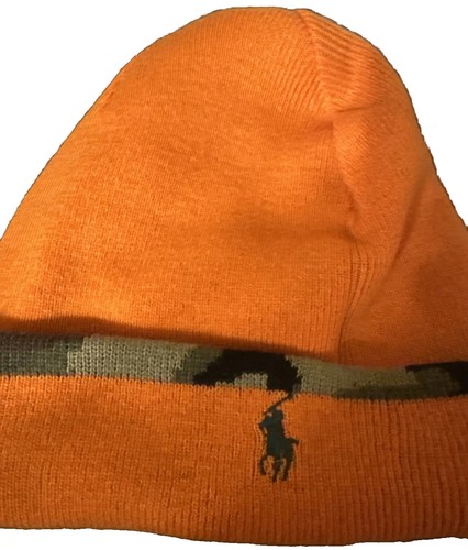 Polo Ralph Lauren Beanie Reversible Winter Hat Bold Camouflage - Picture 2 of 5