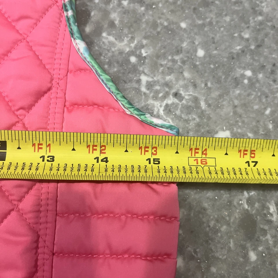 Chaleco acolchado floral rosa Lilly Pulitzer XL (12-14) para niños niñas Foto 4 de 4