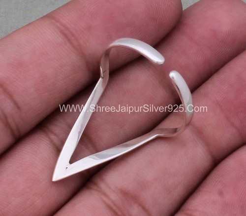 925 Sterling Solid Silver Ring, Handmade Ring, Adjustable Ring, Silver Jewelry - Picture 3 of 5