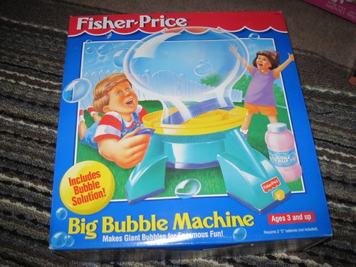Fisher Price Big Bubble Machine 1995 sellada nunca usada - Imagen 1 de 2