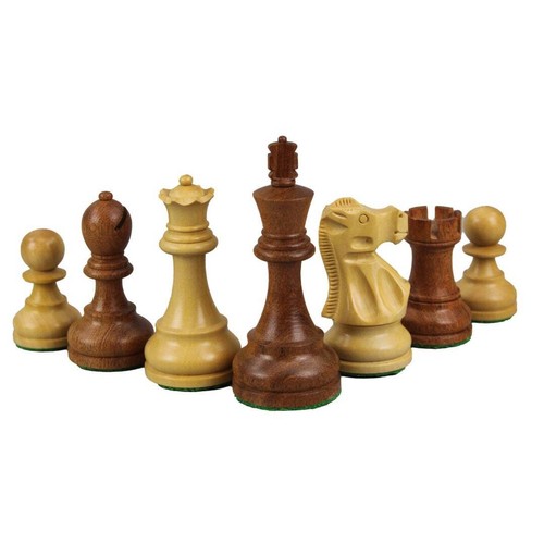 Macassar Chess Set 20'' with Weighted Sheesham Staunton Reykjavik Chess Pieces 3 - Picture 5 of 10