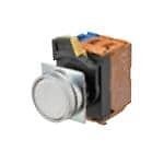 1 pcs : A22NN-MNM-NRA-G002-NN - Pushbutton Switches Assm, Flt, BM Bzl, Red, 1 NC - Picture 1 of 1