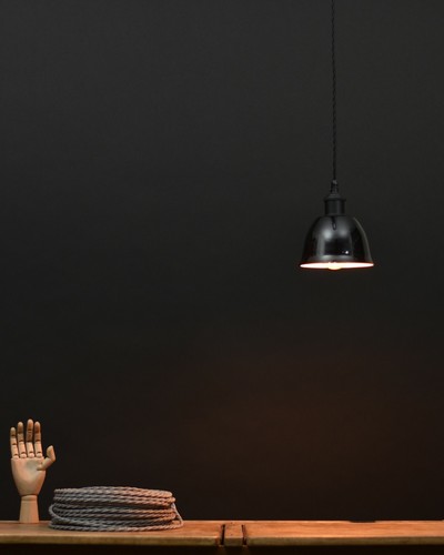 Classic Black Vintage Industrial Factory Enamel Shades Lampshade Steel Pendant - Picture 17 of 29