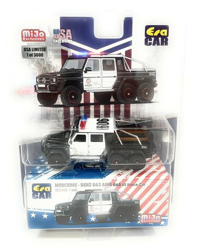 ERA CAR 1:64 MERCEDES BENZ G63 AMG 6x6 US POLICE CAR ESPMJ003B - Picture 2 of 4