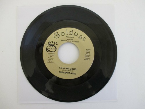 RARE 45- The Renegades "I'm So Lonesome I Could Cry" 7" GOLDUST RECORDS 1976 - Imagen 2 de 2