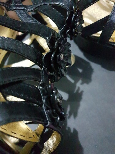 MIMCO LEATHER Black "Savannah heel sandals" size EUROPE 37 /6 US new $299💜 - Picture 11 of 12
