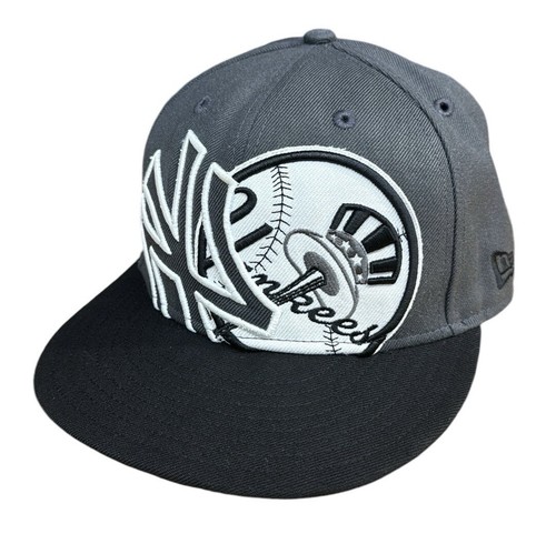 Cappello aderente ricamato New Era autentico 59FIFTY New York NY Yankees taglia 7 1/4 - Foto 6 di 11
