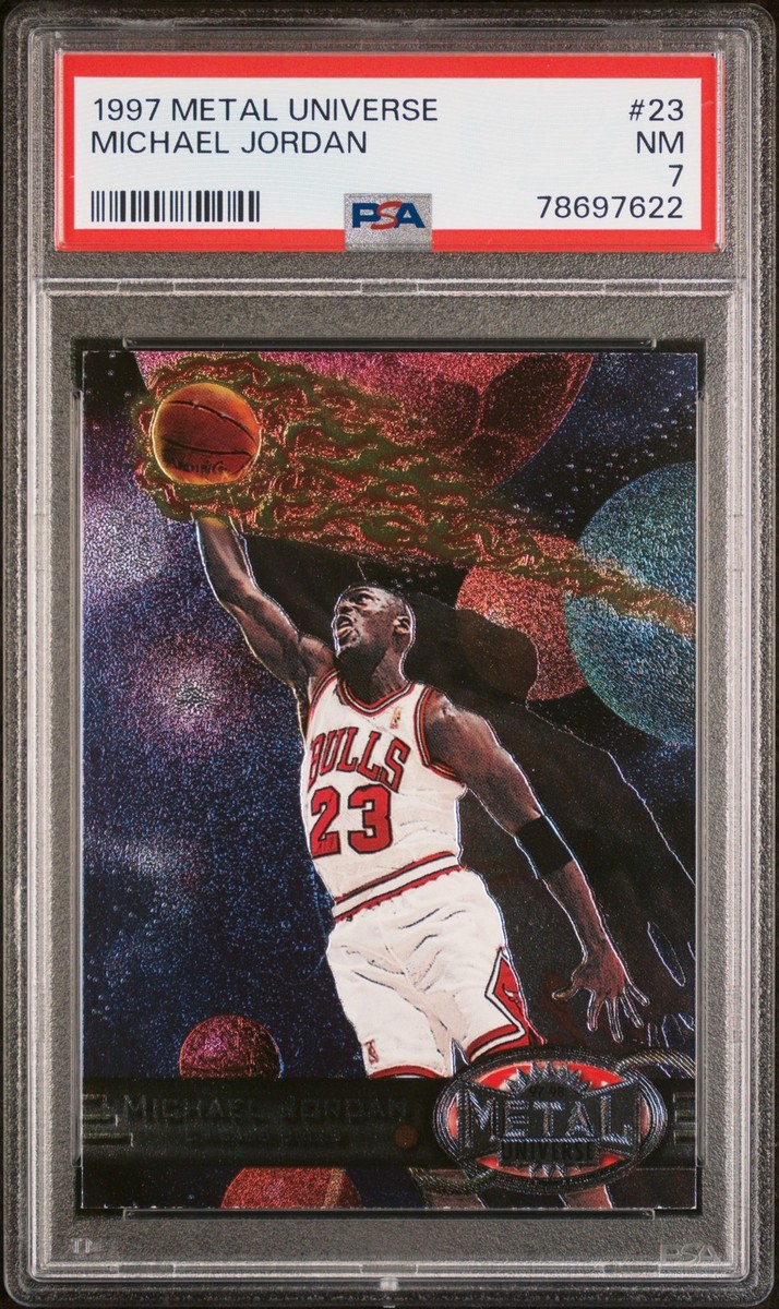 NBA Michael Jordan Metal Universe PSA7.5
