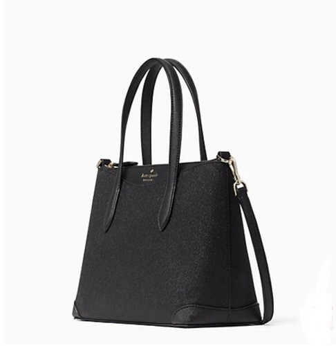 NWT Kate Spade Small Glitter Fabric Satchel Crossbody - Picture 4 of 9