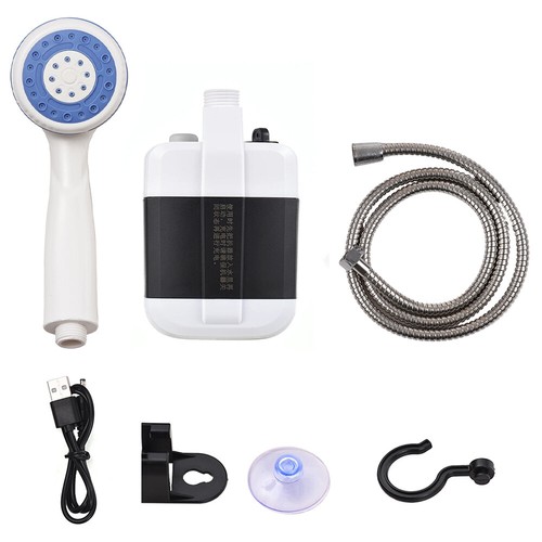 Bomba de agua recargable USB portátil para ducha al aire libre para campamento senderismo - Imagen 4 de 11