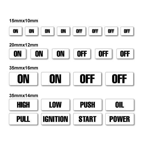 On Off Switch Button Kit Sticker | eBay