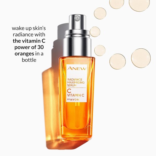 Suero maximizador de vitamina C Radiance Avon Anew 30 ml 1 fl oz NUEVO suero aclarador - Imagen 6 de 7