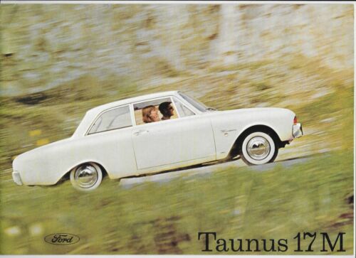 1964 Ford Taunus 17M (P3 generation) car brochure (English language)