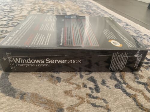 Microsoft®Windows Server 2003 Enterprise Edition • NEW • Sealed - Picture 3 of 4
