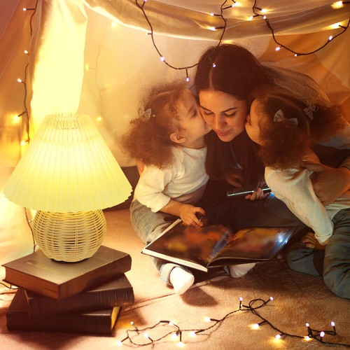 3 PCS Schreibtischlampe Schlafzimmer Nachttischlampe Kinderzimmer Nachtlampe - Bild 10 von 12