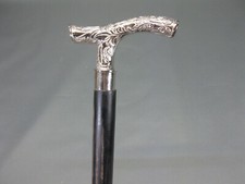 Vintage Designer Brass Handle Antique Style Victorian Cane Wooden Walking Stick