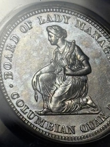 1893 United States Commemorative Isabella Silver Quarter ANACS AU Details - Picture 10 of 10