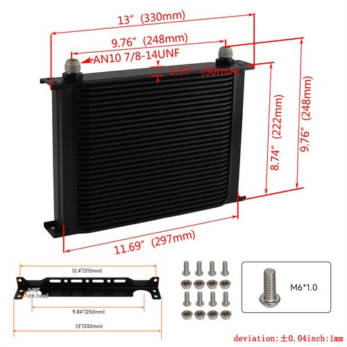 30 Reihe An10 Ölkühler Kit Für Bmw 3er N54 335i E90 E92 E93+elektro Lüfter Kit - Bild 4 von 11