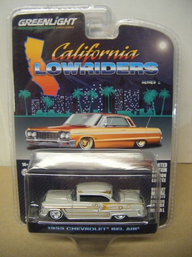 GREENLIGHT CALIFORNIA LOWRIDERS SERIES 2 1955 CHEVROLET BEL/AIR - Picture 1 of 2