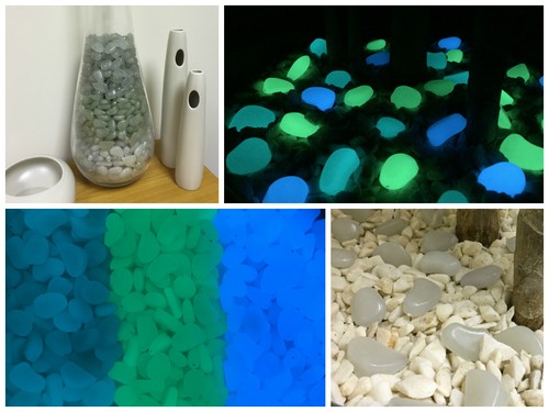 150 piezas de guijarros/piedras que brillan en la oscuridad, COLOR MEZCLADO - Hogar, jardín, acuario - Imagen 9 de 12