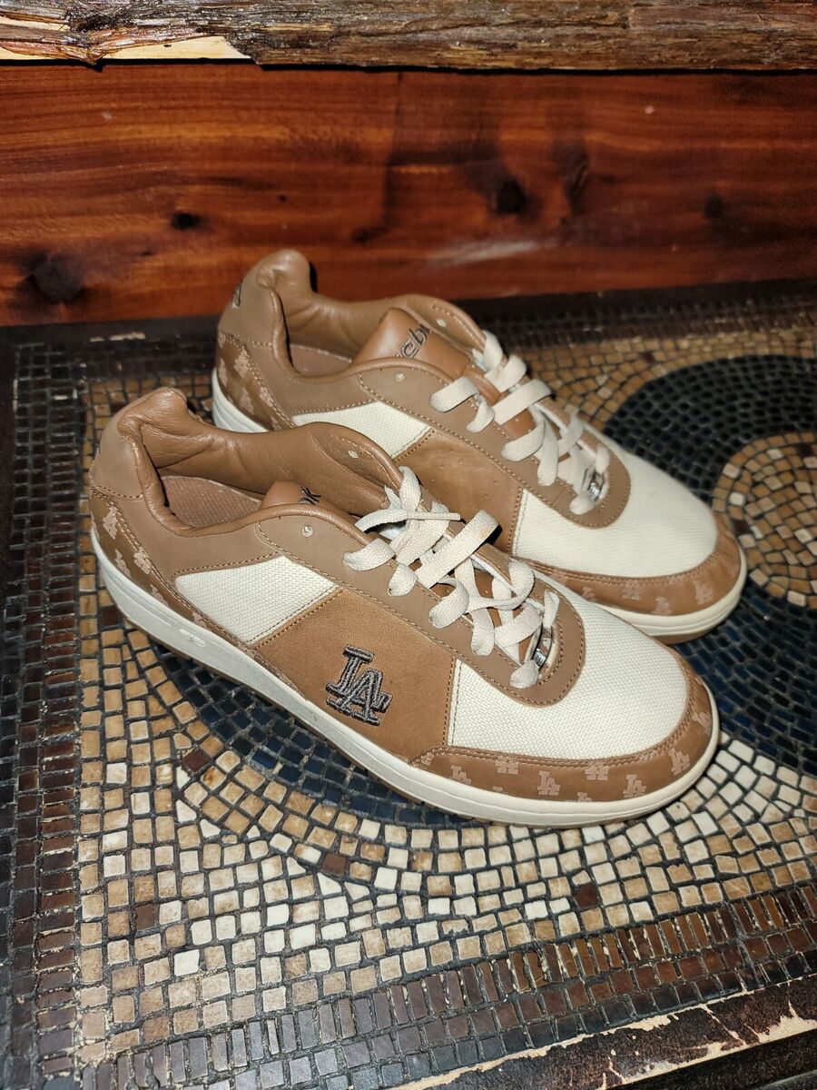 REEBOK LA Dodgers MLB Clubhouse Exclusive Shoes Men s Size 10 Tan Brown