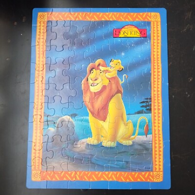 Disney Lion King Jigsaw Puzzle 63 Piece Complete Golden Mufasa