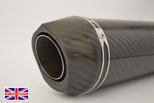 Yamaha FZR600R 94-96 Exhaust SP Diabolus Carbon Fibre Round XLS Carbon Outlet - Picture 7 of 9