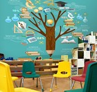 3D Pencil Tree R1302 Business Wallpaper Wall Mural Self-adhesive Commerce Panda