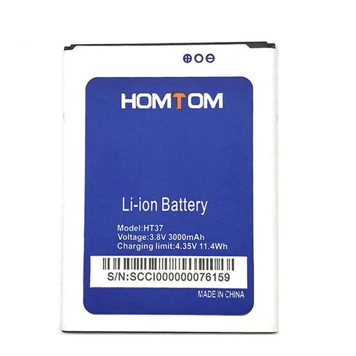 HT37 - New Genuine 3000mAh Battery Batterie Batteria for HOMTOM HT37 - Photo 2 sur 3