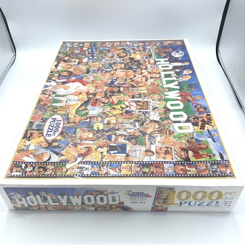 White Mountain Puzzles 1000 Piece Hollywood 254 Hollywood Characters 24x30 New - Picture 6 of 6