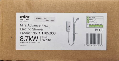 Mira Advance 8.7 Flex 1.1785.003 J09G 44/24 8,7 kW elektrische Dusche kostenloser Versand